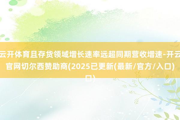 云开体育且存货领域增长速率远超同期营收增速-开云官网切尔西赞助商(2025已更新(最新/官方/入口)