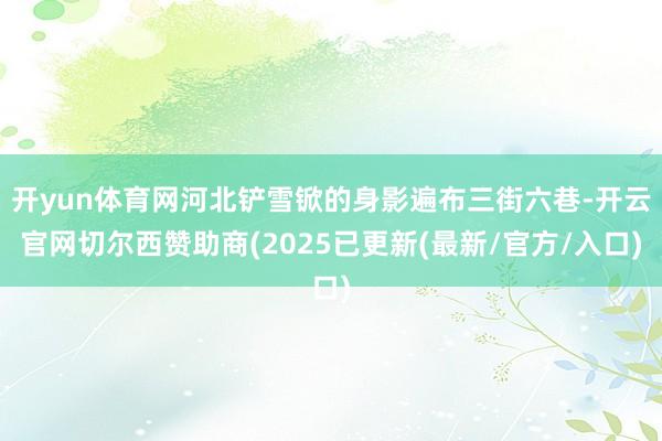 开yun体育网河北铲雪锨的身影遍布三街六巷-开云官网切尔西赞助商(2025已更新(最新/官方/入口)