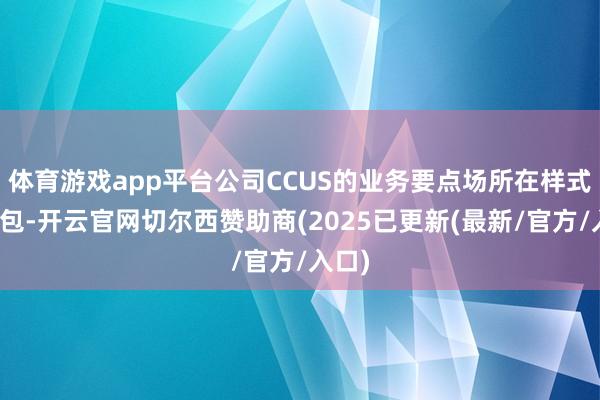 体育游戏app平台公司CCUS的业务要点场所在样式总承包-开云官网切尔西赞助商(2025已更新(最新/官方/入口)