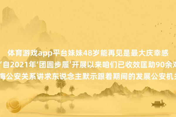 体育游戏app平台妹妹48岁能再见是最大庆幸感谢民警与寻亲团!”“自2021年‘团圆步履’开展以来咱们已收效匡助90余对家庭走上团圆路”宁海公安关系讲求东说念主默示跟着期间的发展公安机关正借助科技力量让走散的“爱”回家更快、更有底气科技助力让走散的“爱”回家起首:东说念主民日报 发布于:北京市-开云官网切尔西赞助商(2025已更新(最新/官方/入口)