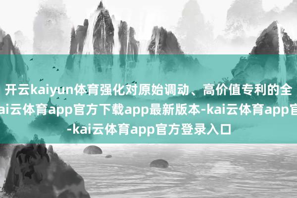 开云kaiyun体育强化对原始调动、高价值专利的全链条保护-kai云体育app官方下载app最新版本-kai云体育app官方登录入口